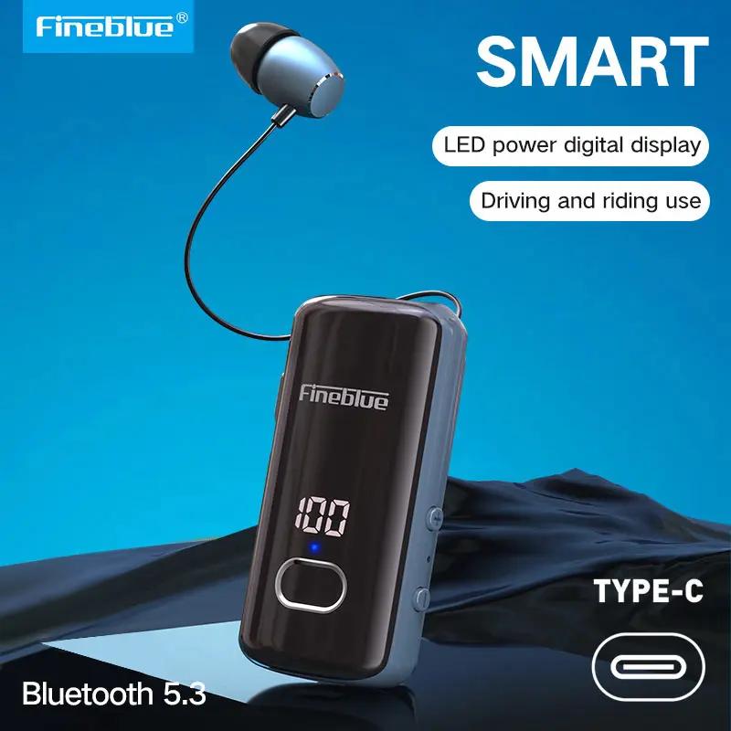 Fineblue 블루투스 5.3 무선 이어폰, 개폐식 휴대용 헤드셋 통화, 진동 알림, 스포츠 러닝 헤드폰, F920, F520